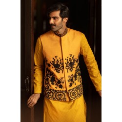 ZGMW1046 Chrome Yellow Cotton Waistcoat