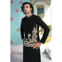 ZGMW1048 Black Cotton Waistcoat