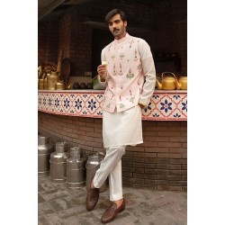 ZGMW1050 Misty Rose Cotton Waistcoat