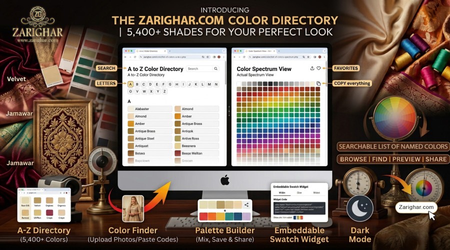 Introducing the Zarighar Color Directory: 5,400+ Shades for Your Perfect Look
