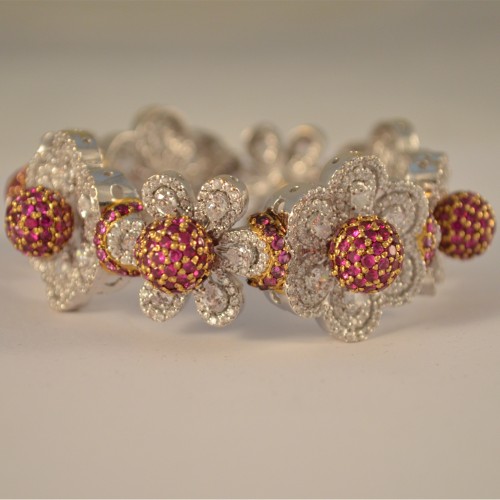 ZGJ1018 925 Sterling Silver Ruby Bracelet ZGJ1018 925 Sterling Silver Ruby Bracelet