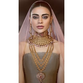 ZGJ1024 925 Sterling Silver Ruby Bridal Set