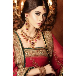 ZGJ1028 925 Sterling Silver Garnet Party Set