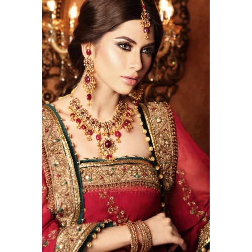 ZGJ1028 925 Sterling Silver Garnet Party Set