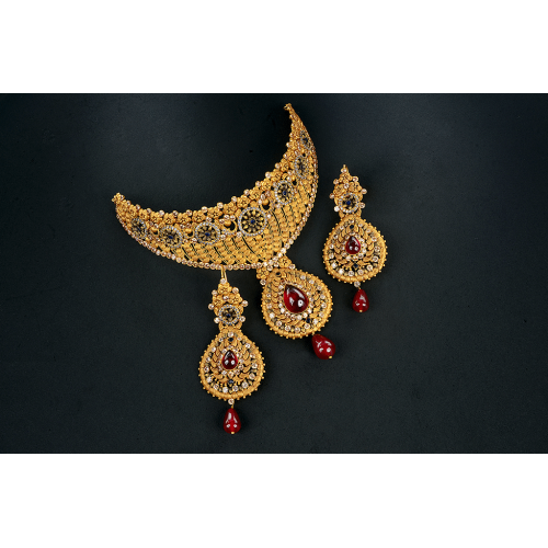 ZGJ1034 925 Sterling Silver Ruby Necklace and Earrings ZGJ1034 925 Sterling Silver Ruby Necklace and Earrings