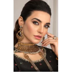 ZGJ1059 925 Sterling Silver Kundan Bridal Set