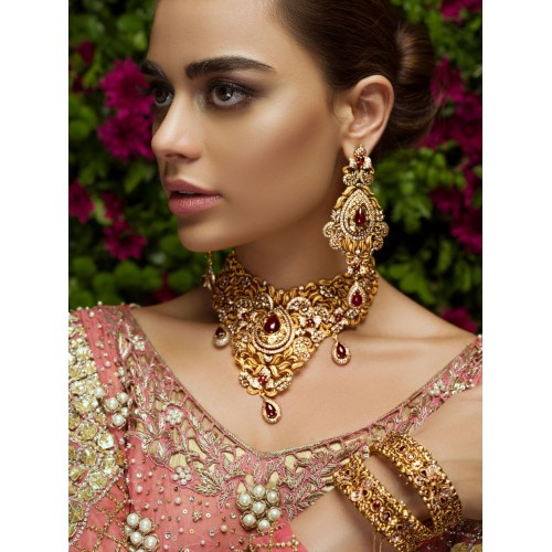 ZGJ1066 925 Sterling Silver Garnet Party Set