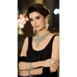 ZGJ1125 925 Sterling Silver Zircon Party Set