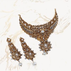 ZGJ1160 925 Sterling Silver Pearl Necklace and Earrings