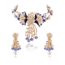 ZGJ1192 925 Sterling Silver Pearl Necklace and Jhumki ZGJ1192 925 Sterling Silver Pearl Necklace and Jhumki