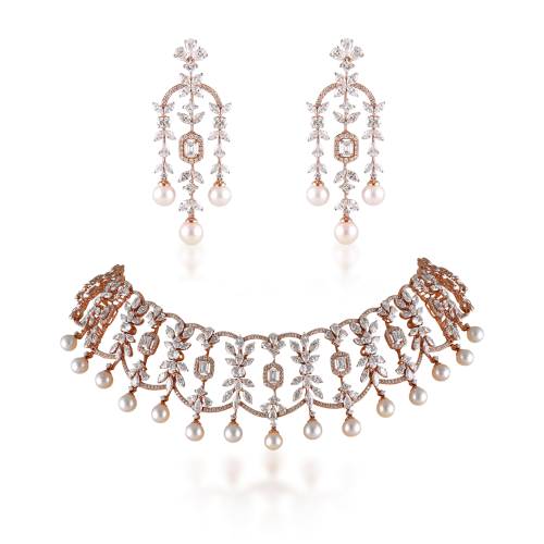ZGJ1196 925 Sterling Silver Pearl Necklace and Earrings ZGJ1196 925 Sterling Silver Pearl Necklace and Earrings