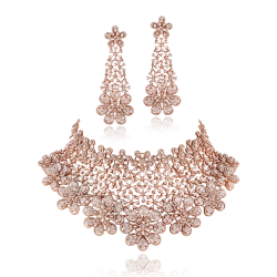 ZGJ1199 925 Sterling Silver Necklace and Earrings