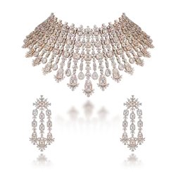 ZGJ1202 925 Sterling Silver Necklace and Earrings