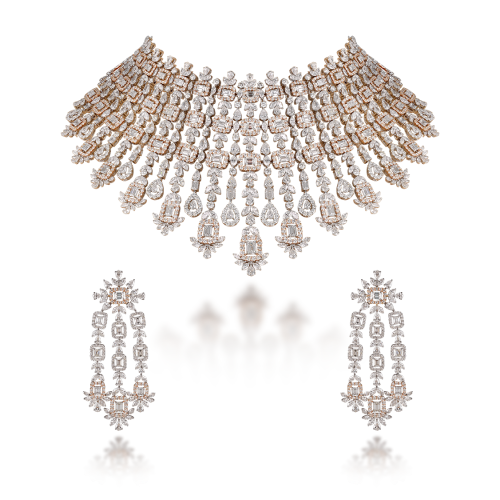 ZGJ1202 925 Sterling Silver Necklace and Earrings