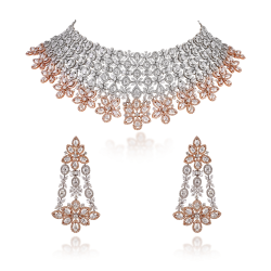 ZGJ1203 925 Sterling Silver Necklace and Earrings