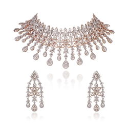 ZGJ1204 925 Sterling Silver Necklace and Earrings