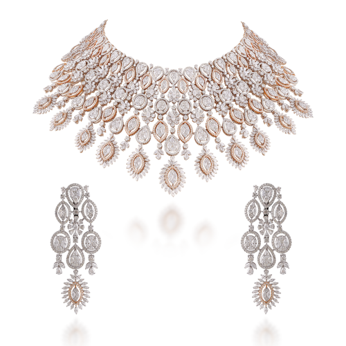 ZGJ1212 925 Sterling Silver Necklace and Earrings