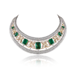 ZGJ1215 925 Sterling Silver Emerald Necklace