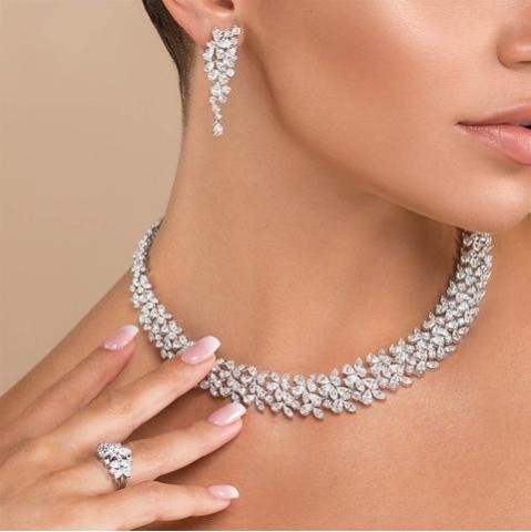 ZGJ1225 925 Sterling Silver Necklace and Earrings ZGJ1225 925 Sterling Silver Necklace and Earrings