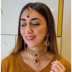 ZGJ1344 925 Sterling Silver Siam Jewellery Set