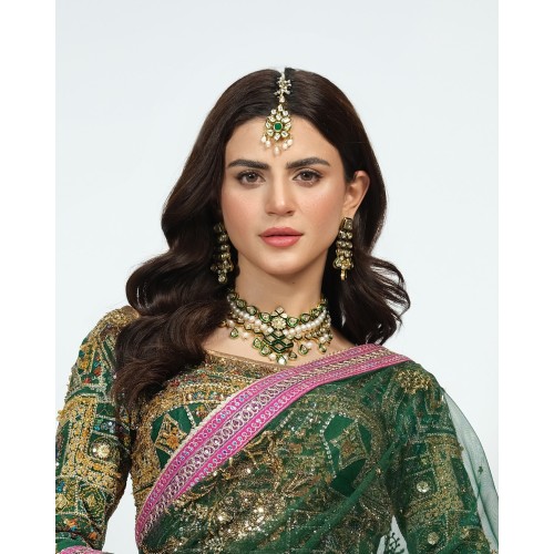 ZGJ1452 925 Sterling Silver Kundan Jewellery Set