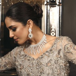 ZGJ1630 925 Sterling Silver Emerald Jewellery Set