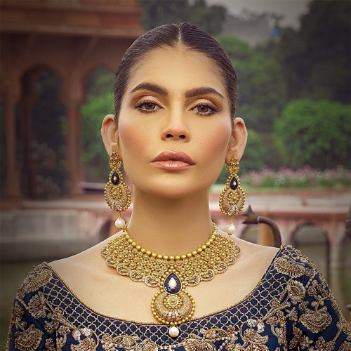 ZGJ1640 925 Sterling Silver Pearl Necklace and Earrings