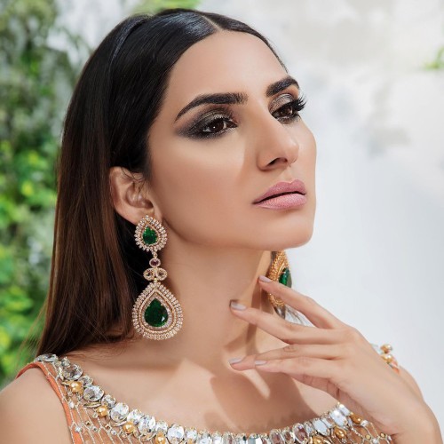 ZGJ1711 925 Sterling Silver Emerald Earrings ZGJ1711 925 Sterling Silver Emerald Earrings
