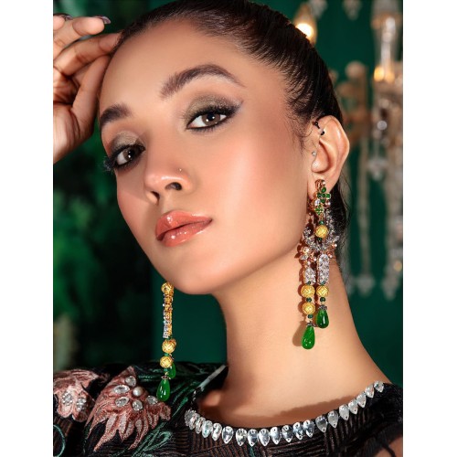 ZGJ1714 925 Sterling Silver Emerald Earrings ZGJ1714 925 Sterling Silver Emerald Earrings
