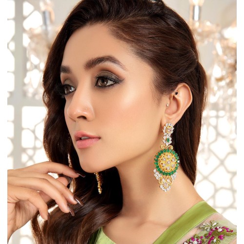 ZGJ1717 925 Sterling Silver Emerald Earrings ZGJ1717 925 Sterling Silver Emerald Earrings