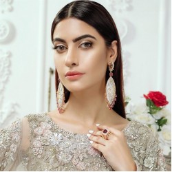 ZGJ1721 925 Sterling Silver Light Rose Earrings