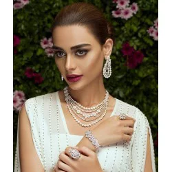 ZGJ1778 925 Sterling Silver Zircon Jewellery Set