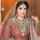ZGJ1797 925 Sterling Silver Diamond Polki Bridal Jewellery Set