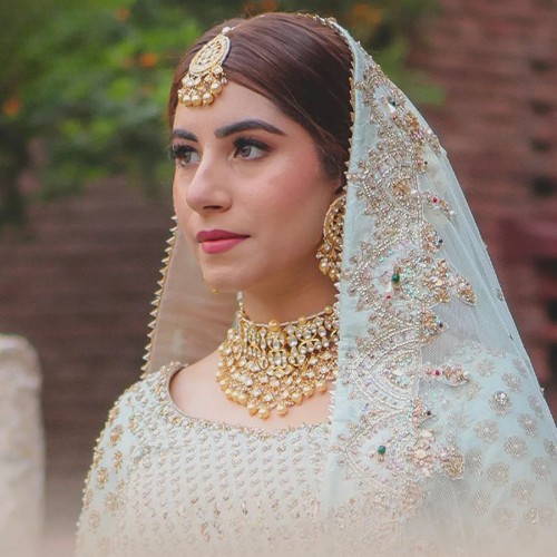 ZGJ1818 925 Sterling Silver Diamond Polki Bridal Jewellery Set