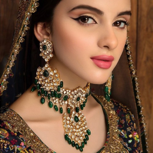 ZGJ1822 925 Sterling Silver Emerald Bridal Jewellery Set ZGJ1822 925 Sterling Silver Emerald Bridal Jewellery Set