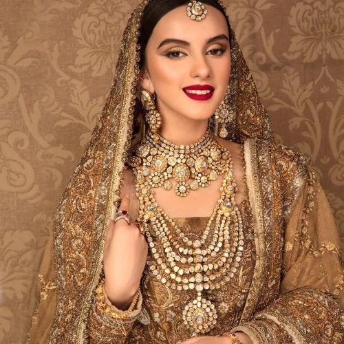 ZGJ1823 925 Sterling Silver Diamond Polki Bridal Jewellery Set