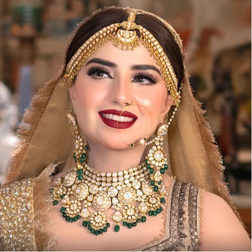 ZGJ1827 925 Sterling Silver Emerald Bridal Jewellery Set