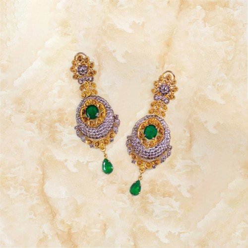ZGJ1892 925 Sterling Silver Emerald Earrings ZGJ1892 925 Sterling Silver Emerald Earrings