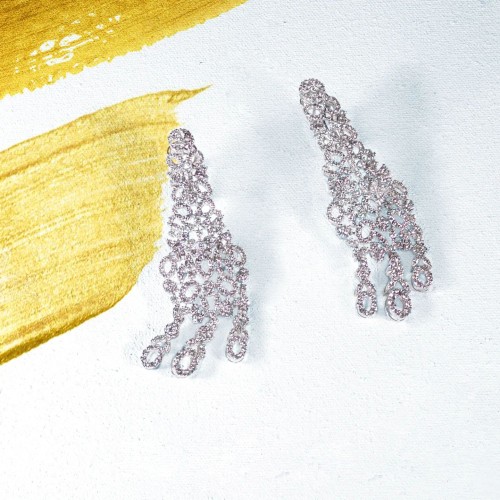 ZGJ1895 925 Sterling Silver Zircon Earrings ZGJ1895 925 Sterling Silver Zircon Earrings