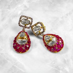 ZGJ1905 925 Sterling Silver Zircon Pearl Earrings