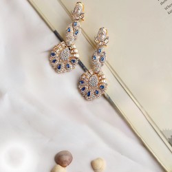 ZGJ1917 925 Sterling Silver Sapphire Earrings