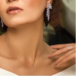 ZGJ1945 925 Sterling Silver Diamond Like Zircon Earrings ZGJ1945 925 Sterling Silver Diamond Like Zircon Earrings