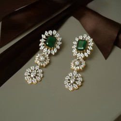 ZGJ1946 925 Sterling Silver Emerald Earrings ZGJ1946 925 Sterling Silver Emerald Earrings