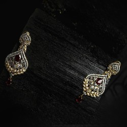 ZGJ1949 925 Sterling Silver Garnet Earrings