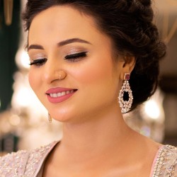 ZGJ2035 925 Sterling Silver Ruby Earrings