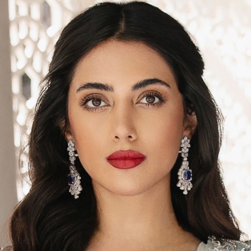 ZGJ2109 925 Sterling Silver Dark Indigo Earrings