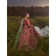 Carmine Forsythia Lehenga Carmine Forsythia Lehenga