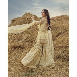 Blond Forsythia Gharara