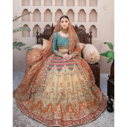 Sunset Forsythia Lehenga