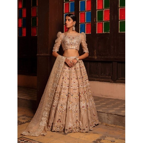 Tan Nude Forsythia Lehenga Tan Nude Forsythia Lehenga